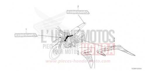 MARQUE/RAYURE CRF125FS de 2025